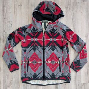 Lauren Ralph Lauren Active Full-zip Hooded Sweatshirt Aztec Print, Medium (A7)